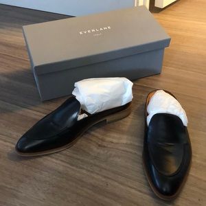 Black Everlane Modern Loafer Mule, Sz 7